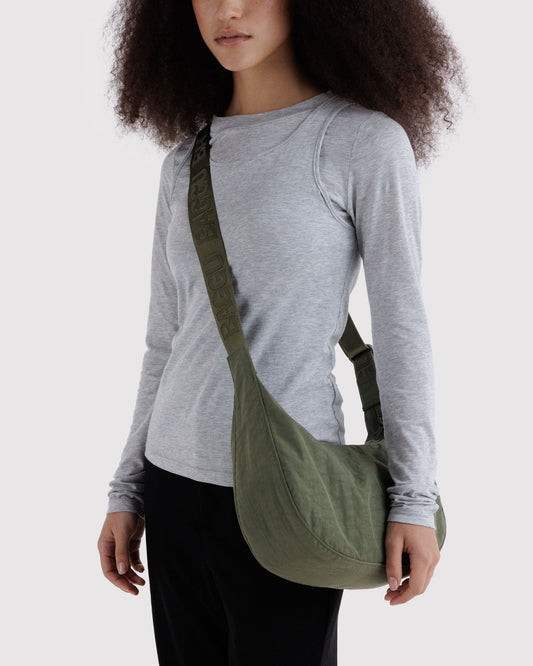 MEDIUM NYLON CRESCENT BAG - US 3539