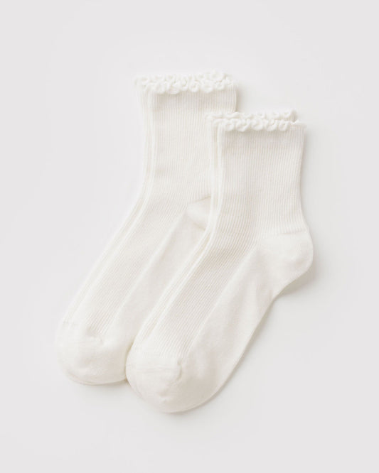 LETTUCE EDGE SOCK SET OF 2 - US 8697