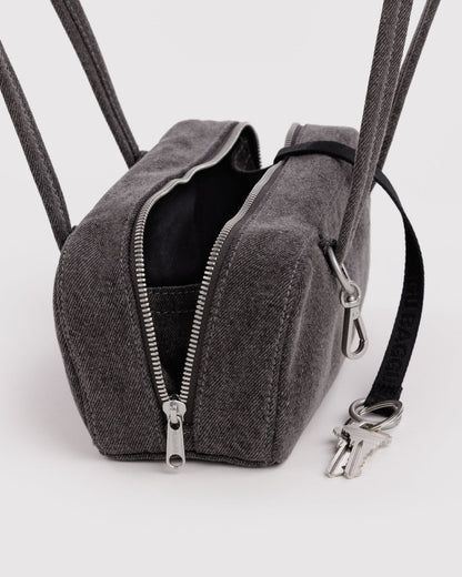 SMALL DENIM BOWLER BAG - US 5129