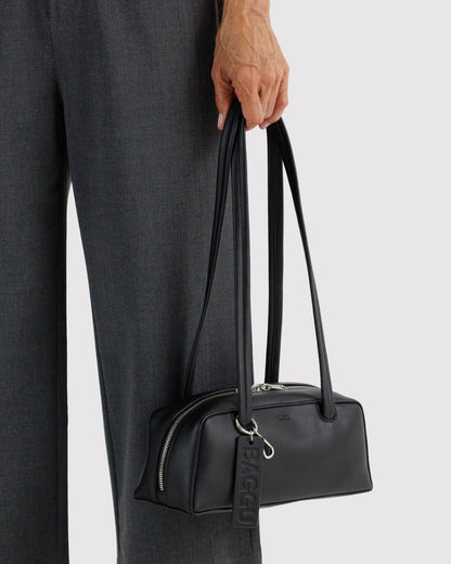 SMALL RECYCLED LEATHER BOWLER BAG - US 6576