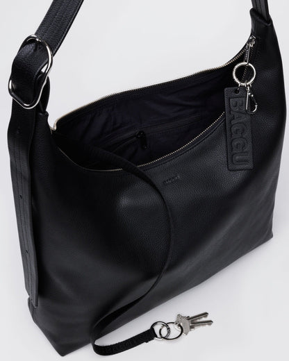 RECYCLED LEATHER SHOULDER BAG - US 3071
