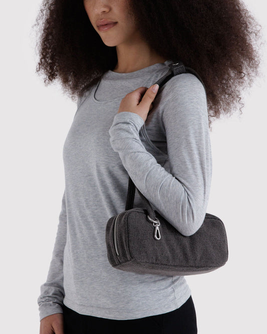 SMALL DENIM BOWLER BAG - US 5129