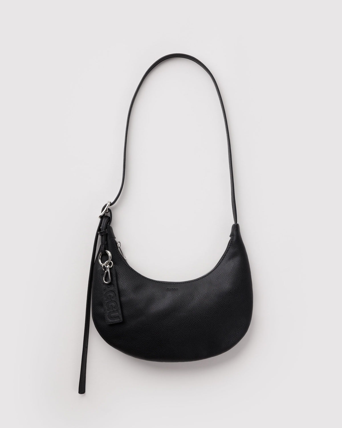 SMALL RECYCLED LEATHER FLAT CRESCENT - US 3740