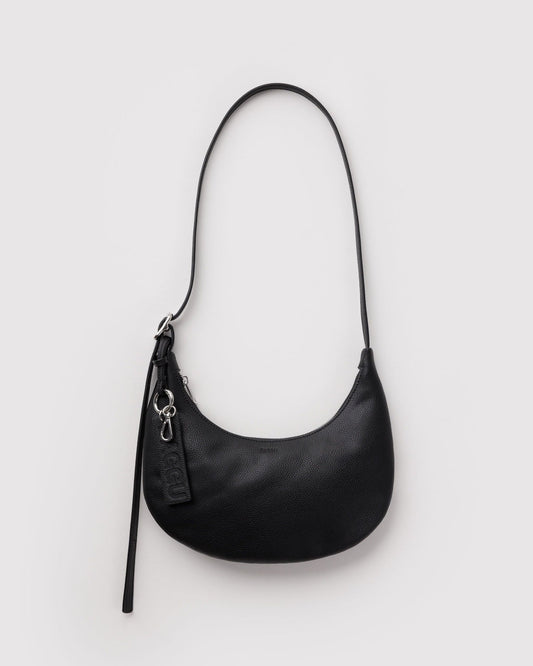SMALL RECYCLED LEATHER FLAT CRESCENT - US 3740
