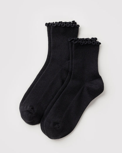 LETTUCE EDGE SOCK SET OF 2 - US 5364