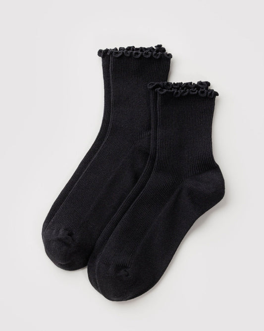 LETTUCE EDGE SOCK SET OF 2 - US 5364