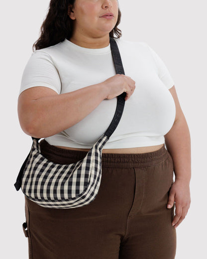 SMALL NYLON CRESCENT BAG - US 1305