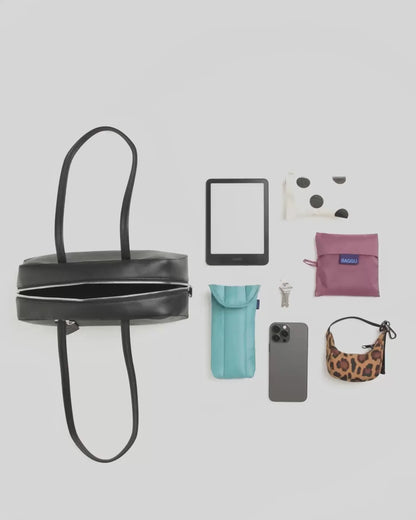 RECYCLED LEATHER BOWLER BAG - US 5484