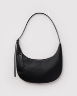MEDIUM RECYCLED LEATHER FLAT CRESCENT - US 8057