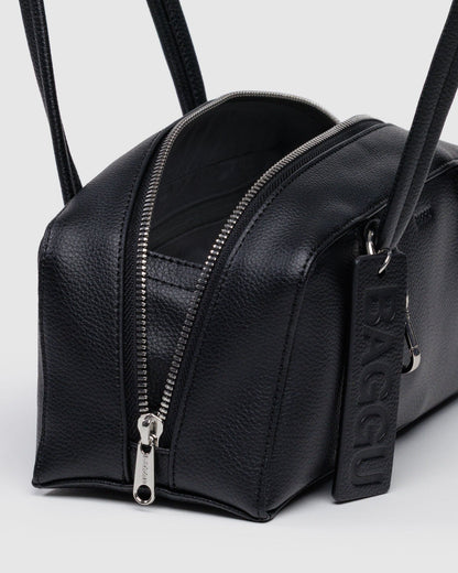 SMALL RECYCLED LEATHER BOWLER BAG - US 6576