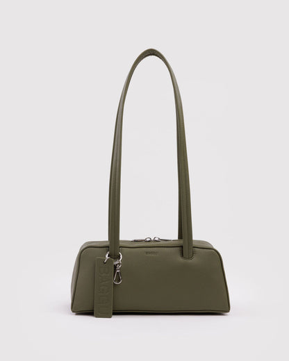 SMALL RECYCLED LEATHER BOWLER BAG - US 9252