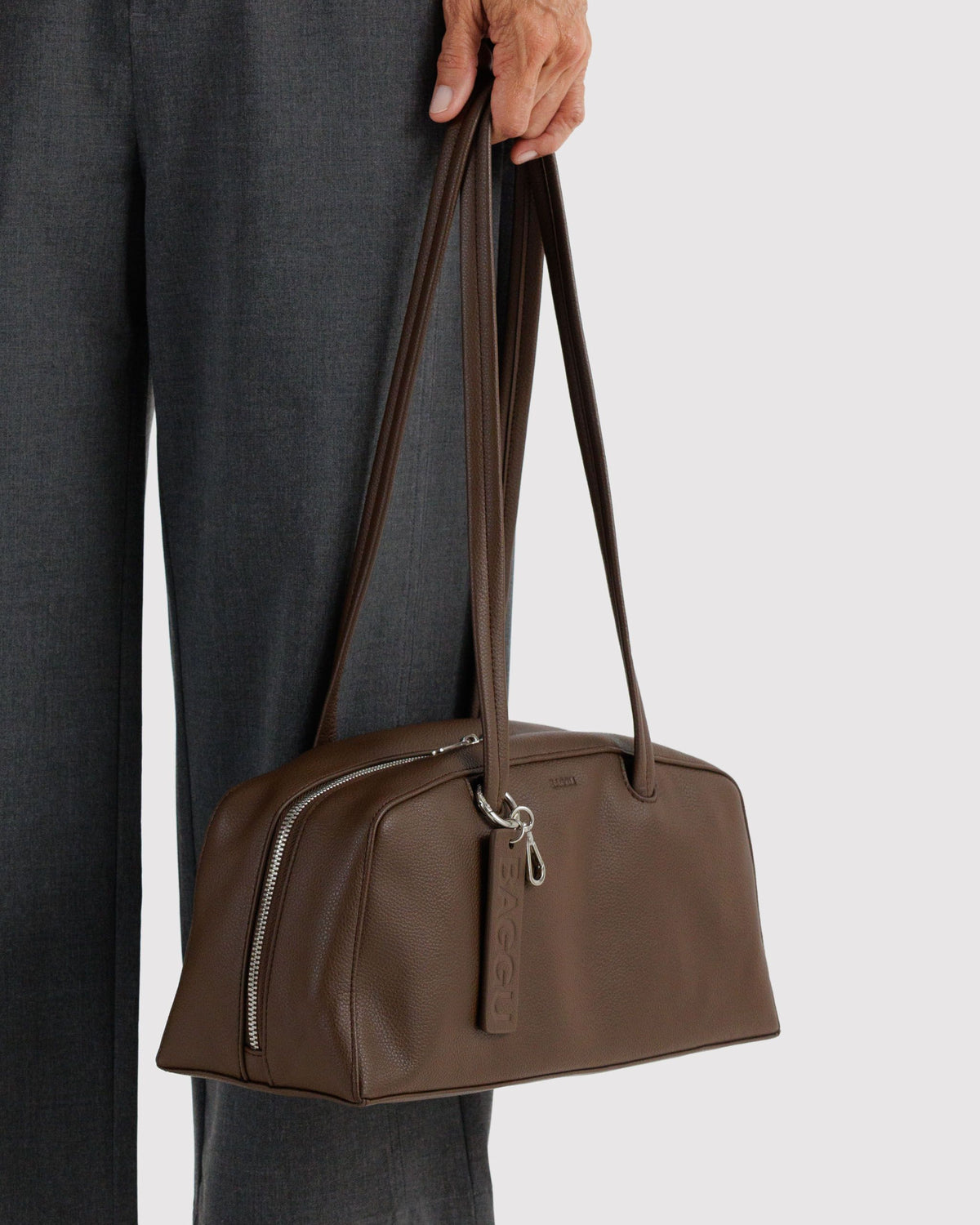RECYCLED LEATHER BOWLER BAG - US 4252