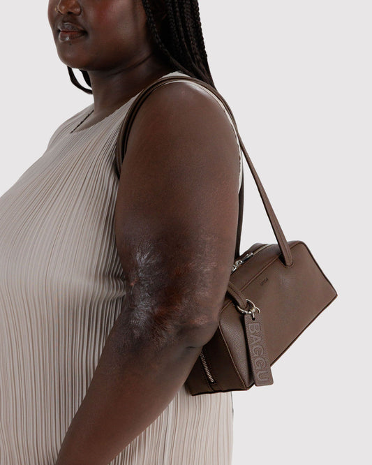 SMALL RECYCLED LEATHER BOWLER BAG - US 9237