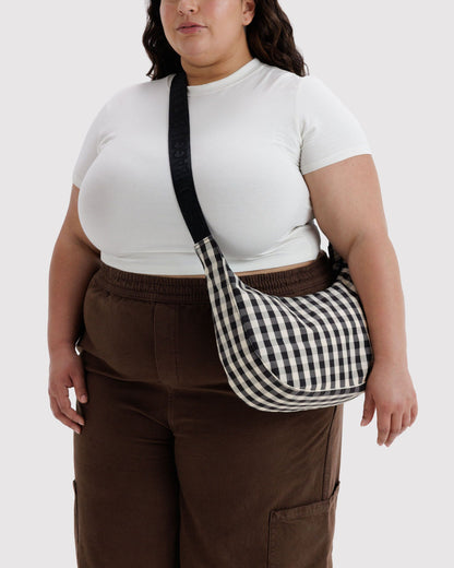 MEDIUM NYLON CRESCENT BAG - US 8141